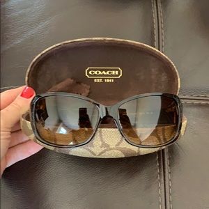 Coach tortoise sunglasses. Slightly used